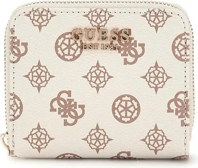 Obrázek produktu pro GUESS Laurel SLG Small Zip Arround - malá peněženka s logem Cream