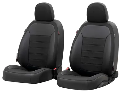 Produktbild von WALSER Passform-Sitzbezug Aversa, Schonbezug für Peugeot 208 I 03/2012-03/2020, 2 Einzelsitzbezüge Normalsitze