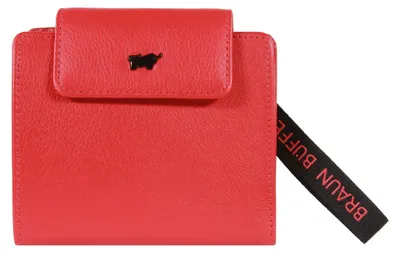 Produktbild von Portemonnaie CAPRI Geldbörse S 4 Kartenfächer rot Damen - Leder