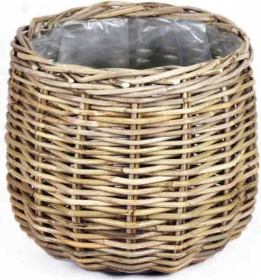 Produktbild von Korb rund grau D26H24 cm Van der Leeden