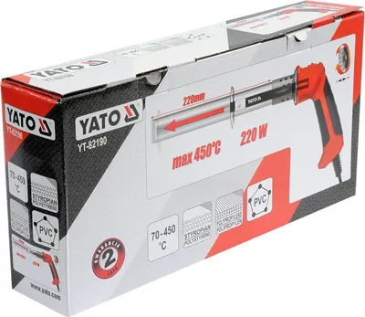 Productafbeelding van Yato YT-82190, Warmtesnijder, Pistoolgreep, Oranje, Staal, 450 °C, AC, 220 W