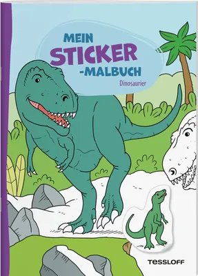 Produktbild von Mein Sticker-Malbuch. Dinosaurier