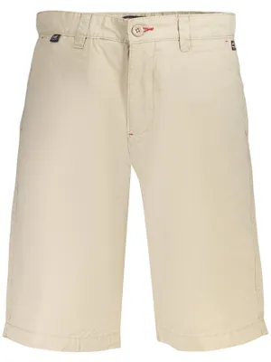 Produktbild von Beige Herren Bermuda-Shorts - Chino mit Stickerei und Logo