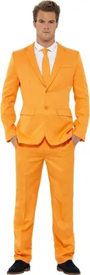 Produktbild von Mr Orange Suit Kostüm Partyanzug - für Karneval Größe: L
