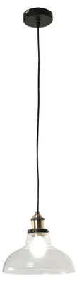 Produktbild von Pendellampe, handgefertigt, schwarz, transparent, H 200cm