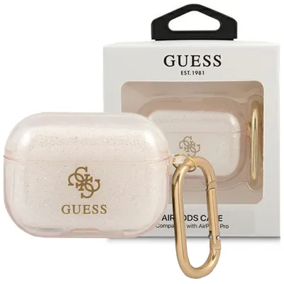 Produktbild von Guess GUAPUCG4GD AirPods Pro Cover Gold/Gold Glitter Collection