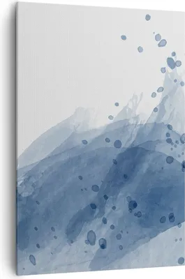 Produktbild von Bild auf Leinwand - Leinwandbild - Einteilig - Blau Weiß Hintergrund - 70x100cm - Wand Bild - Wanddeko - Wandbilder - Leinwanddruck - Wanddekoration - Leinwand bilder - Wandbild - PA70x100-5088