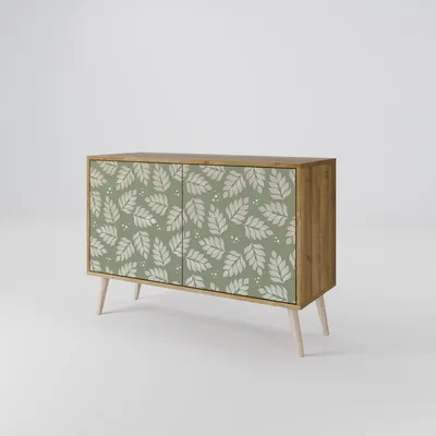 Produktbild von Spacerebels Kommode mit 2 Türen - Sideboard Komodenschrank - Highboard - Kleiderschrank Möbel - Wohnzimmer Schlafzimmer - 57,5×111×42 (HxBxT)