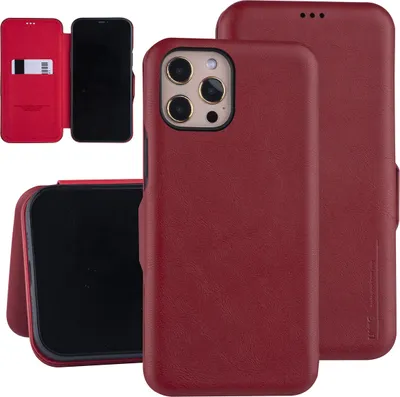 Produktbild von Apple iPhone 12 Pro Max Red Book type case - Card Holder