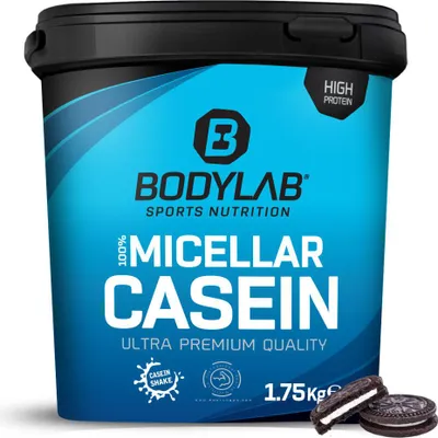 Produktbild von BODYLAB Casein Micellar - 1750g - Cookies & Cream - reich an BCAA-Aminosäuren
