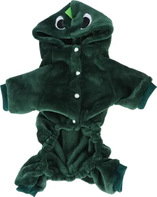 Produktbild von Fleece Winter süße Dinosaurier Hund Kleidung Hoodies für kleine Hunde Welpen Jacke Kleidung Outfit