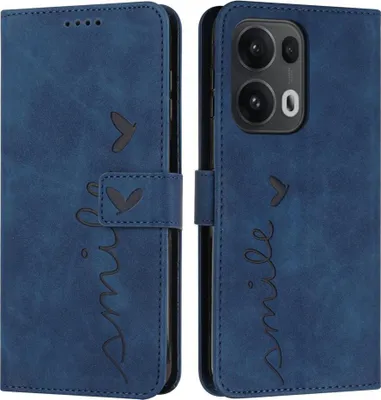 Produktbild von OPPO Reno13 Pro 5G Hülle - Coverup Smile Klapphülle - Blau