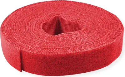 Produktbild von VALUE Klettband auf Rolle, 10mm, rot, 25 m