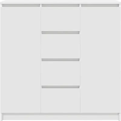 Produktbild von vidaXL Sideboard mit Schubladen Weiß 100,5x35x98,5 cm Holzwerkstoff