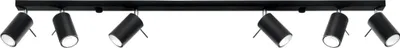 Immagine prodotto di Lampada a soffitto RING 6L nero 6xGU10 10W acciaio 16x6x118cm Sollux Lighting