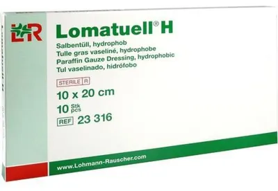 Zdjęcie produktu dla Lomatuell H tiul maściowy 10x20 cm sterylny 10 szt