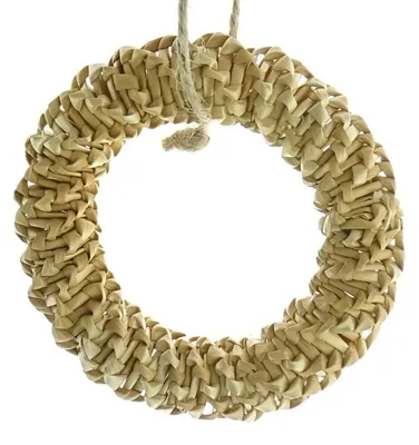 Produktbild von Ornament Strohring-Anhänger Natur Ø 9 cm