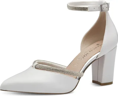 Zdjęcie produktu dla Marco Tozzi Damskie klasyczne czółenka F 1/2 Hochzeit Braut Ball 2-82404-42 biały