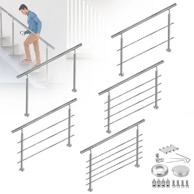 Image de Barrière de sécurité pour escaliers, 150 cm, avec 2 supports