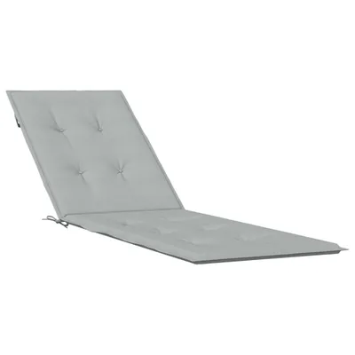 Image de Coussin de chaise longue gris clair mélangé (75+105) x 50 x 4 cm