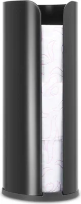 Produktbild von Brabantia Toilettenpapierständer ReNew, Ersatzrollenhalter, Klopapierhalter, WC-Ständer, Stahl, Matt Black, 280504