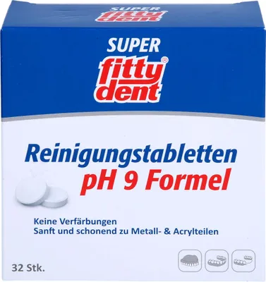 Produktbild von FITTYDENT SUPER REINIGUNGS, 32 St. Tabletten