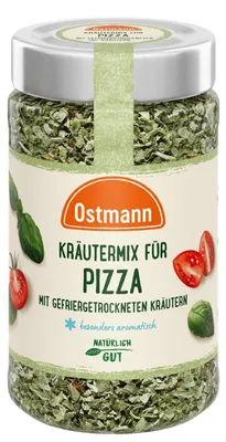 Produktbild von Ostmann Kräutermix für Pizza ganz ohne Zusatzstoffe Packung 19g