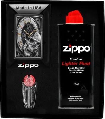 Produktbild von ZIPPO SKULL CLOCK Feuerzeug Geschenkset Nr. 1