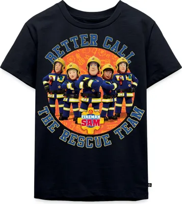 Produktbild von Spreadshirt Feuerwehrmann Sam™ Better Call The Rescue Team Kinder Premium T-Shirt, 110/116 (4 Jahre), Navy