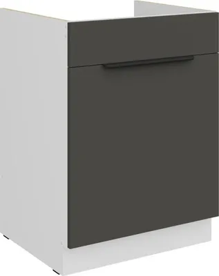 Produktbild von LUNARA Spülenunterschrank – Breite 60 cm, Graphit/Weiß