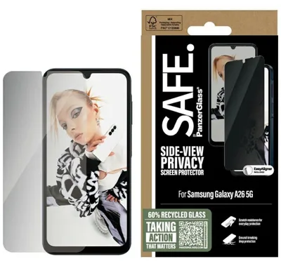 Immagine prodotto di Vetro privacy con applicatore per Galaxy A26 5G, Safe by PanzerGlass Ultra-Wide Fit Privacy + EasyAligner