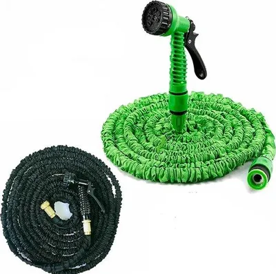 Produktbild von Flexibles Gartenschlauch-Set mit 7 Funktionen für Auto und Gartenbewässerung