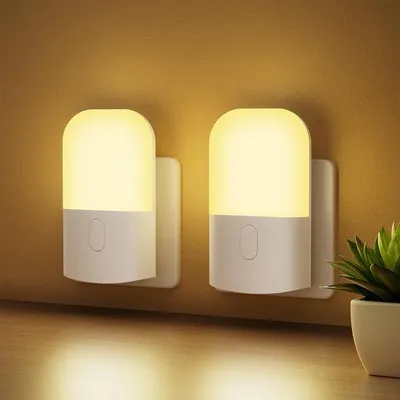 Zdjęcie produktu dla Energooszczędna lampka nocna Azomor z czujnikiem zmierzchu i funkcją ściemniania do pokoju dziecięcego