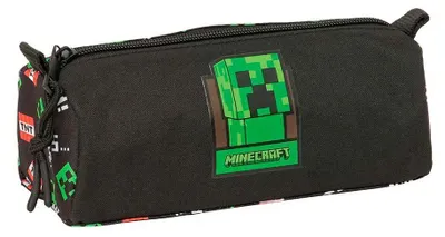 Produktbild von Safta Minecraft 21x8x7 Cm Mäppchen Schwarz Mann Schwarz One Size