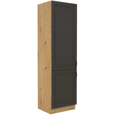 Obrázek produktu pro Potravinová skříň SOPHIA - šířka 60 cm, tmavě šedá / dub artisan