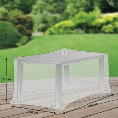 Produktbild von Premium Schutzhülle für Gartentisch Rechteckig, Größe:185 x 105 x 71 cm