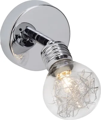 Produktbild von BRILLIANT Lampe Bulb Wandspot chrom | 1x QT14, G9, 28W, geeignet für Stiftsockellampen (nicht enthalten) | Kopf schwenkbar