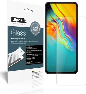 Produktbild von 1x Schutzfolie für Infinix Hot 9 Pro matt - Anti-Shock 9H Folie dipos Glass Kunststoffglas