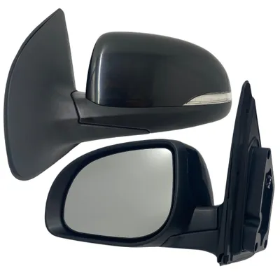 Image de Rétroviseur extérieur gauche BILMAX de remplacement pour Hyundai i20 (PB) 2012-2014 Réglable électriquement, rabattable manuellement, non chauffant, clignotant, noir brillant