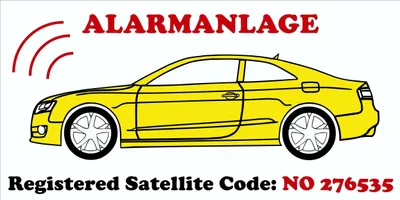 Produktbild von Aufkleber Alarmanlage Satellit