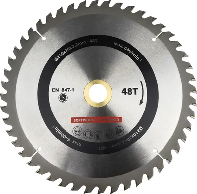 Produktbild von Kreissägeblatt für Holz 210 x 30 mm T48 - Pro Stück