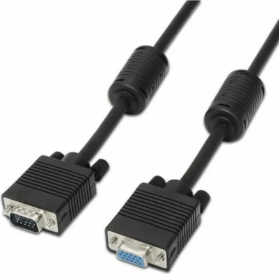 Imagen del producto de AISENS A113-0078, 1,8 m, VGA (D-Sub), VGA (D-Sub), Conector hembra, Conector macho,