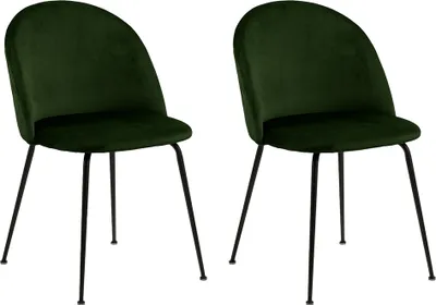 Obrázek produktu pro Jídelní židle Smuk Calix Green - 2 kusy