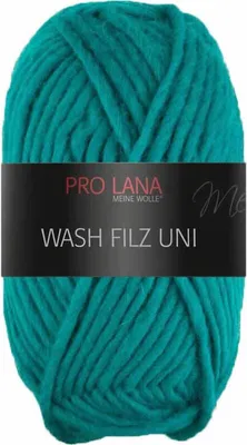 Produktbild von Pro Lana Wash Filz Uni 50g (166) smaragd