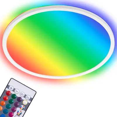 Produktbild von LED Panel 29cm Deckenleuchte Flach Rund Lampe Fernbedienung Dimmbar RGB Weiß