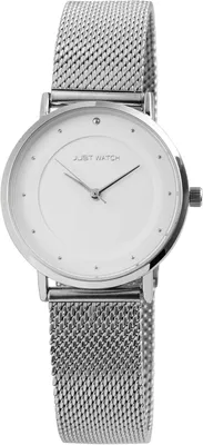Produktbild von Damen-Watch mit Edelstahl-Meshband, eleganter Analog-Quarz, trendiges Design, Datumsanzeige, sportlich und modisch, hochwertig und vielseitig, JW10073
