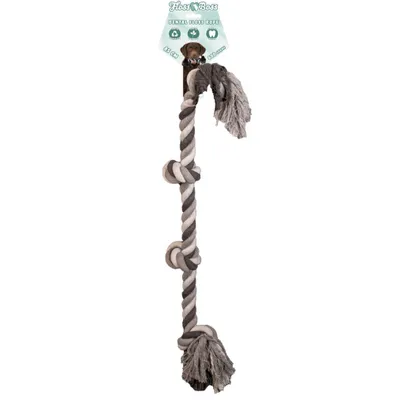 Image de Floss Boss corde en coton dentaire avec 4 nœuds / 85 cm