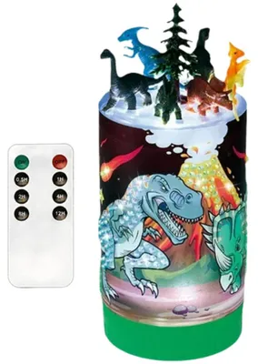 Produktbild von LEAN Toys 27396 LED-Dinosaurier-Nachtlicht – Kreativset mit Fernbedienung