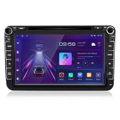 Immagine prodotto di Carplay Android 13 Autoradio DVD GPS Navi per VW Bora Caddy EOS Golf Jetta T5 Seat WIFI BT DAB+ RDS SWC USB 2+32G