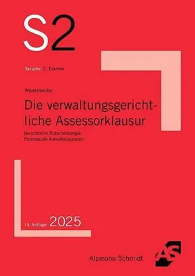 Immagine prodotto di Die verwaltungsgerichtliche Assessorklausur